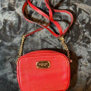 Michael Kors Small Red Crossbody Bag